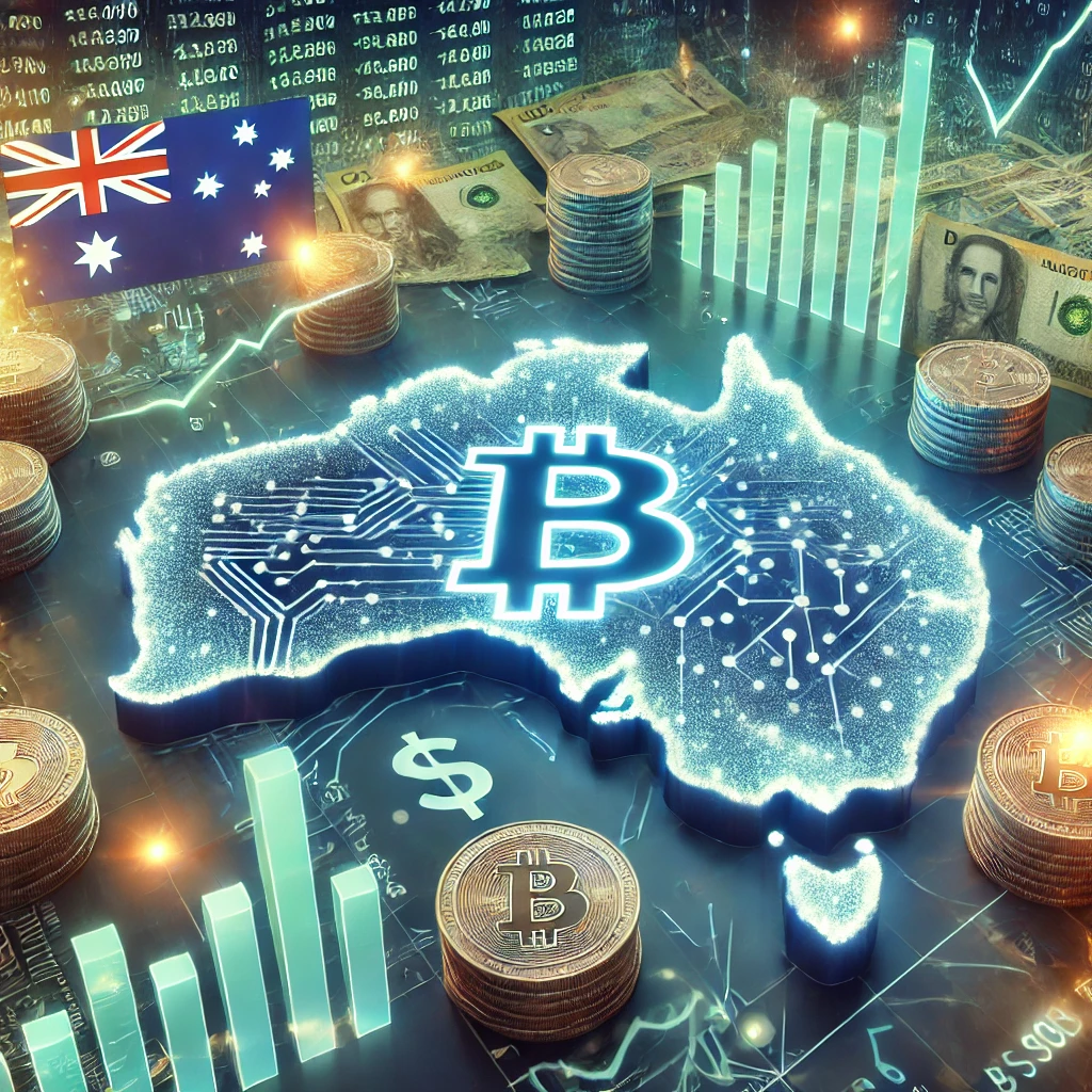 A diverse group of Australian investors using Ptonexbit App on various devices, highlighting its versatility and accessibility